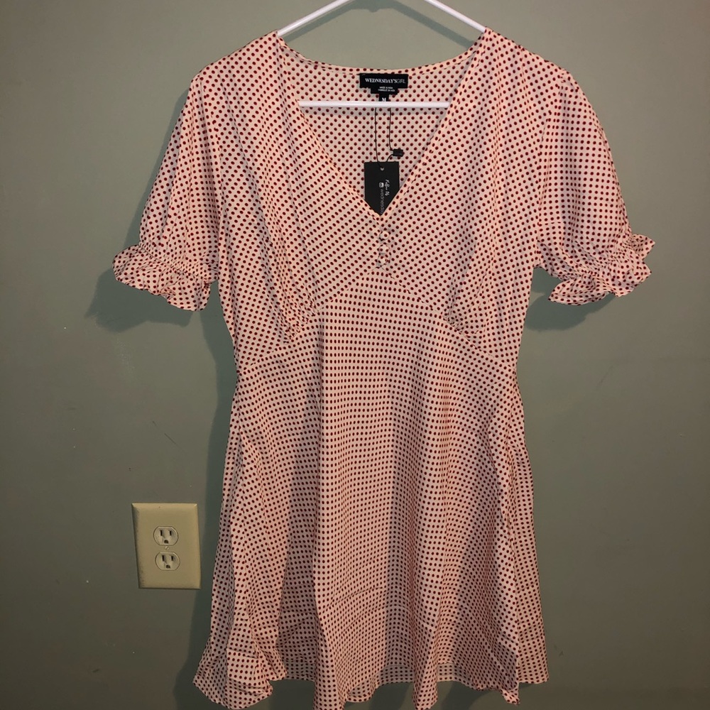 Ladies polka dot summer dress